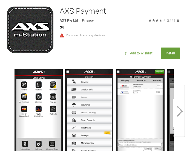 AXS Payment Mobile App