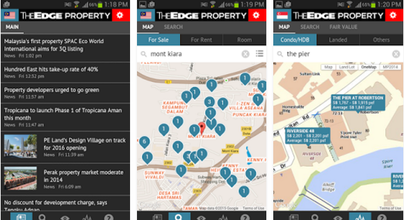 The Edge Property Mobile App in Singapore